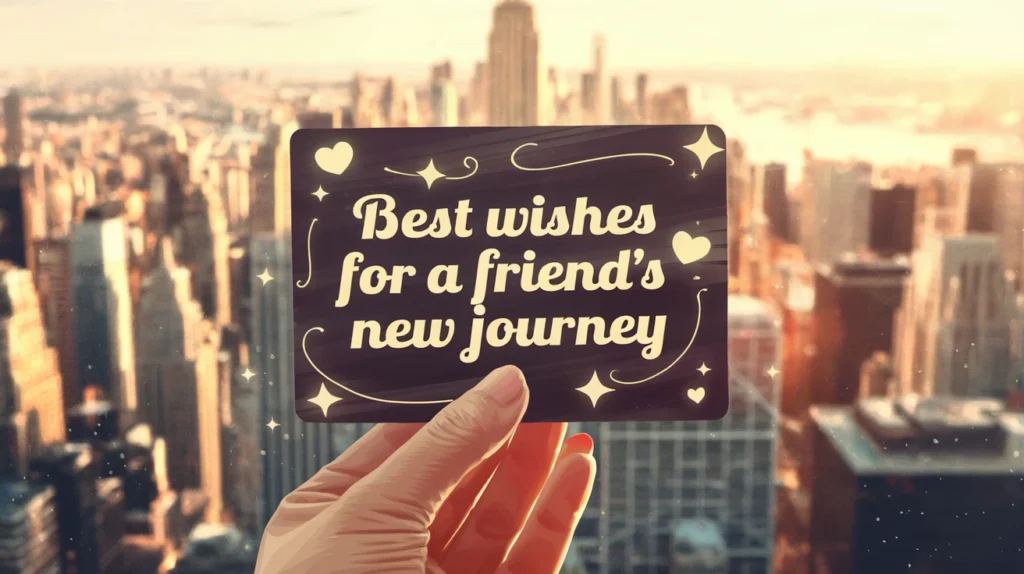 Best Wishes for a Friend's New Journey