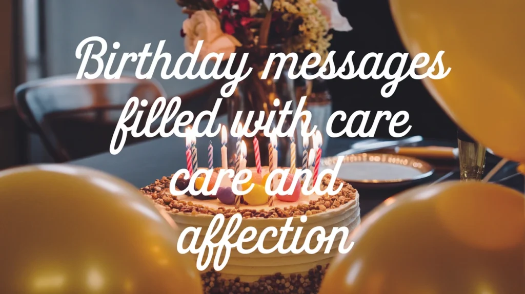 Birthday Messages Filled with Care and Affection