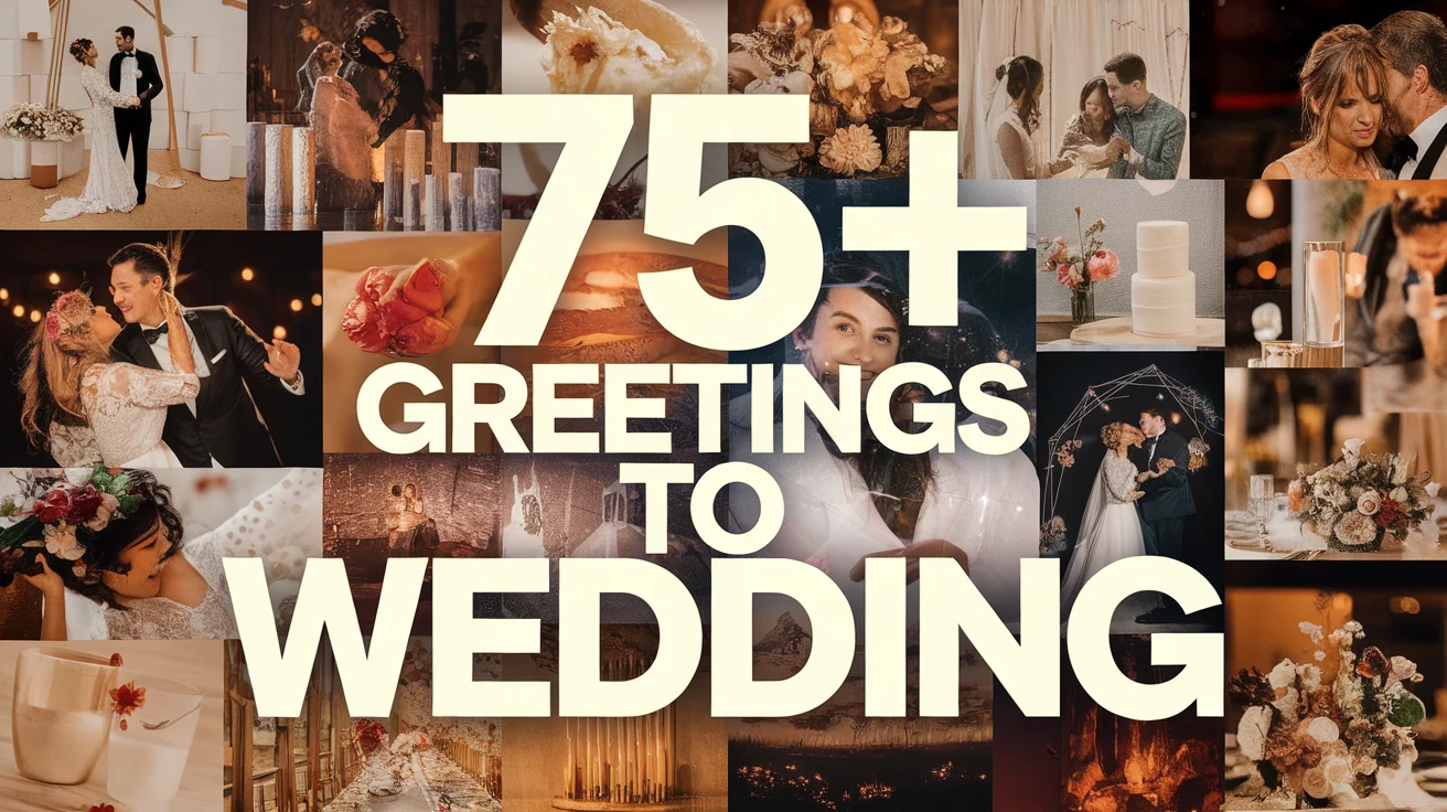 75+ greetings to wedding