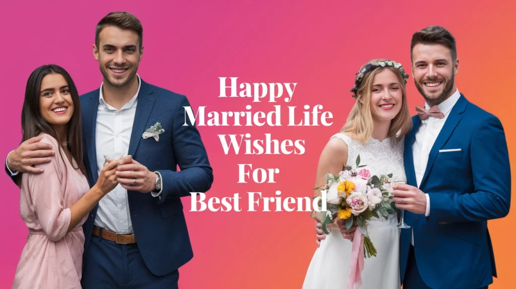 Happy Married Life Wishes for Best Friend