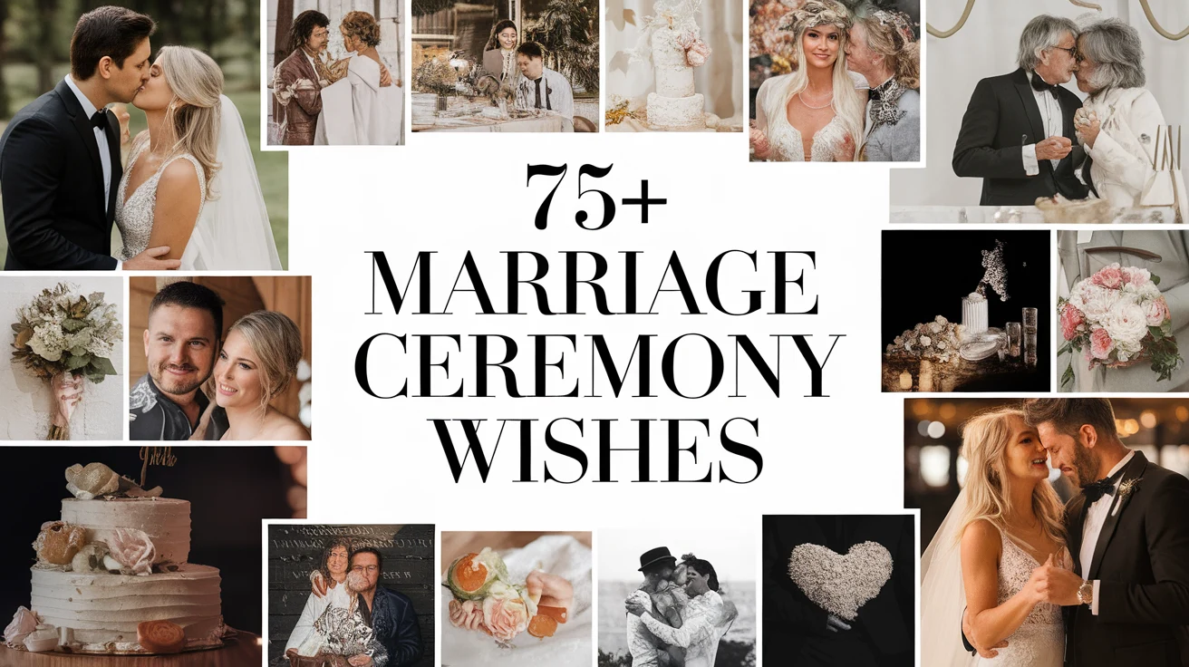 75+ marriage ceremony wishes