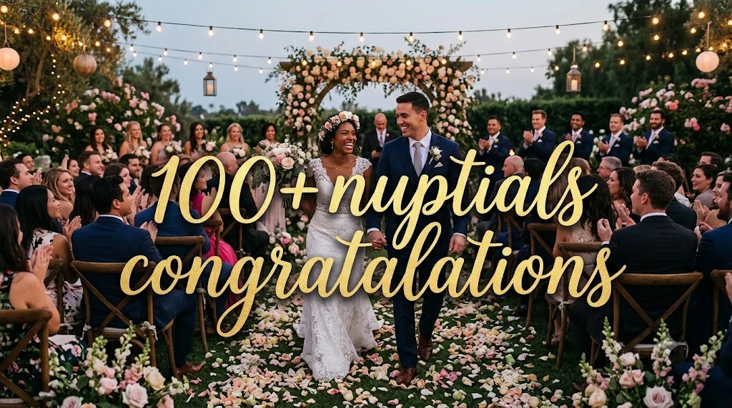nuptials congratulations