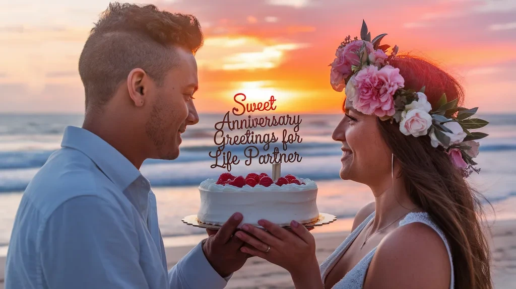 Sweet Anniversary Greetings for Life Partner