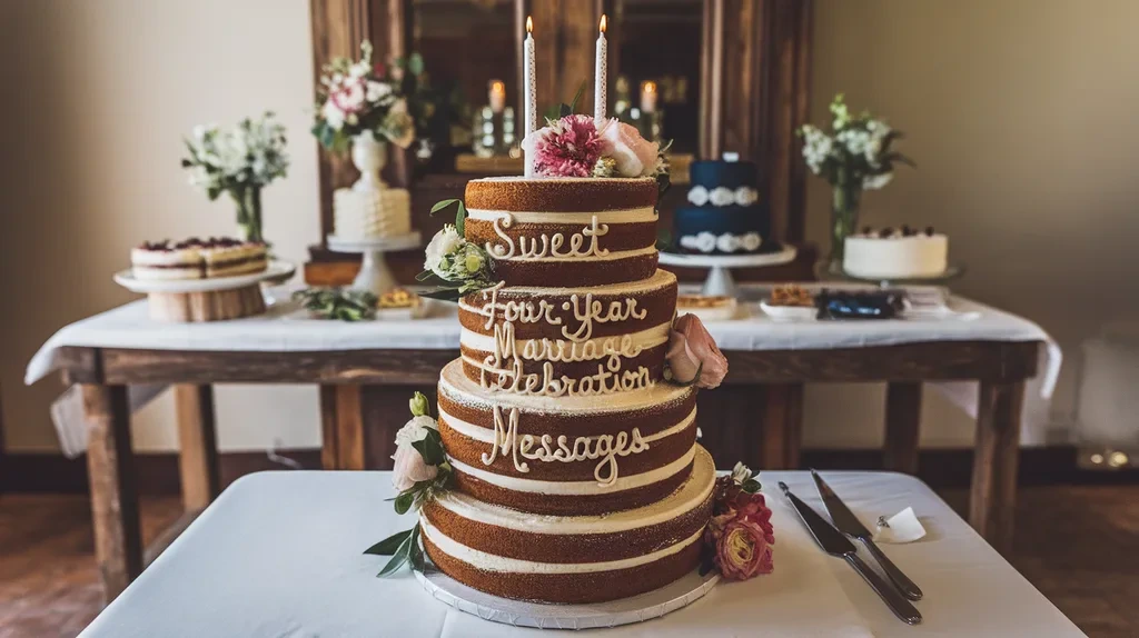 Sweet Four-Year Marriage Celebration Messages
