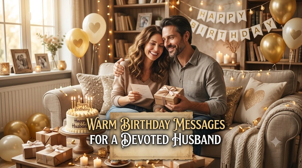 Warm Birthday Messages for a Devoted Husband