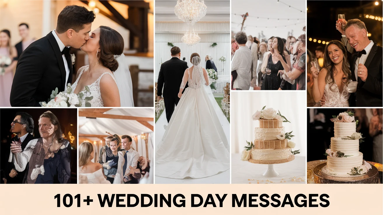 101+ wedding day messages