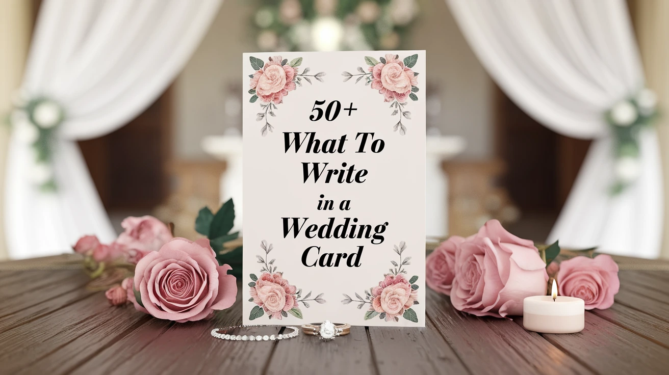 what to write in a wedding card